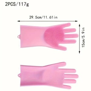 Magic Silicon Dishwashing Gloves